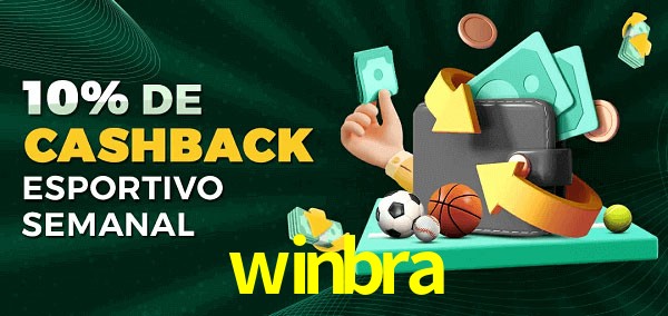 10% de bônus de cashback na winbra